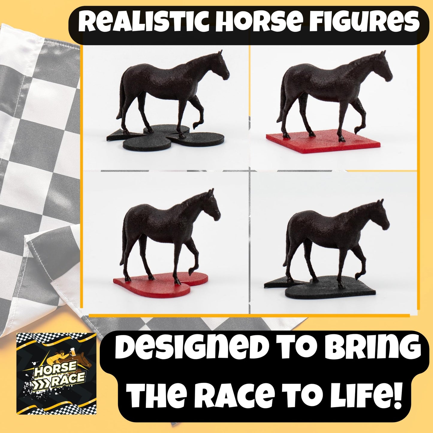 RB Games Horse Race Drinking Game - Fun Adult Party Game with Cards and Game Board - Great for College Parties, Game Nights, Bachelor/Bachelorette