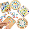 LANGIFT DIY Mosaic Coaster Making Kit for Adults & Beginners