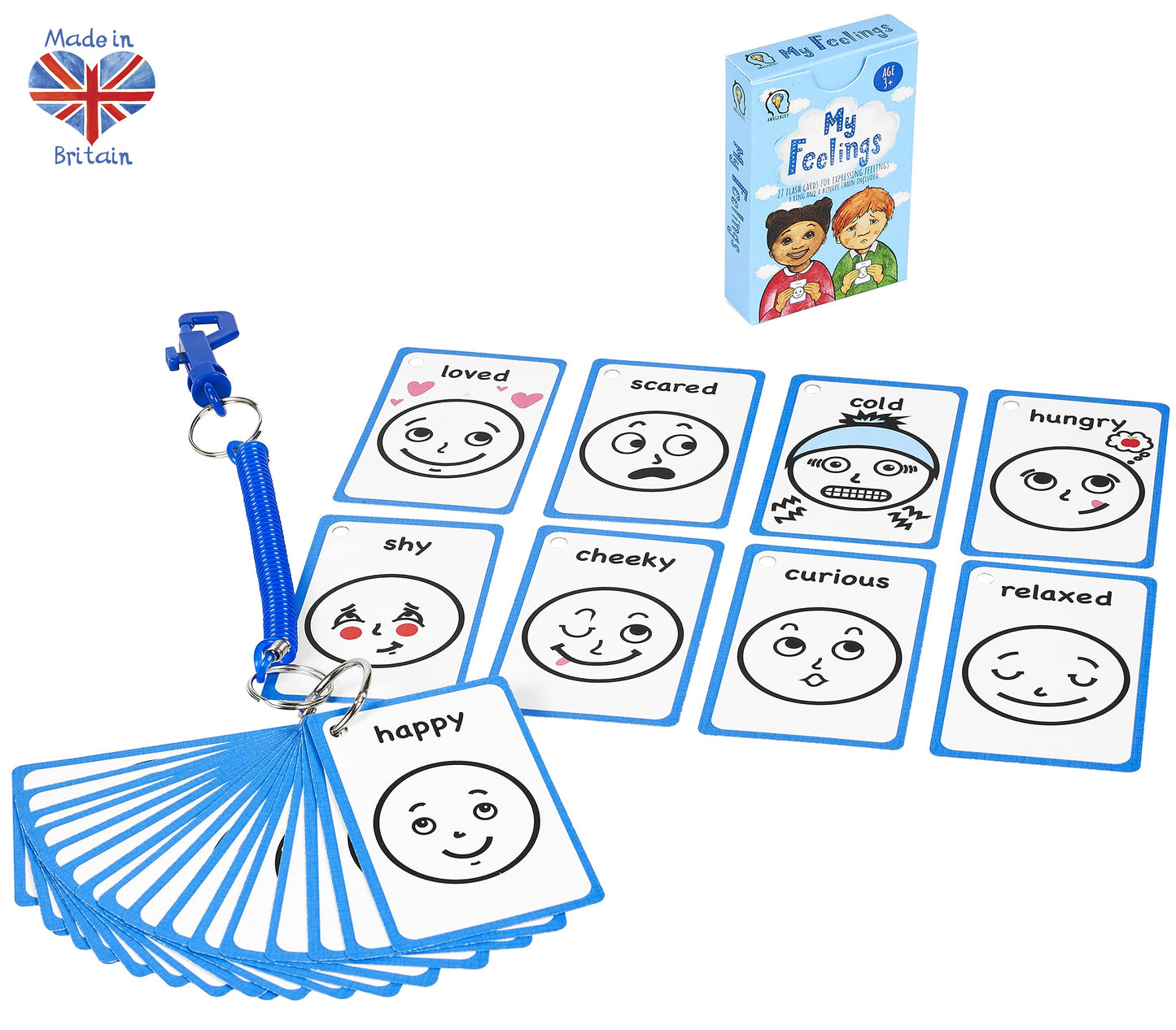 My Feelings Cards and Emotions 27 PECS Flashcards for Special Needs, Autism as Cue Cards, Aiding with Empathy and Social Skills, Also a Great Tool