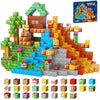 FGFXL Magnetic Blocks, 120-Piece 0.8in Building Magnet Adventure Game Set, Stacking Building Blocks Cubes Magnets for Kids, STEM Sensory Creative Toys