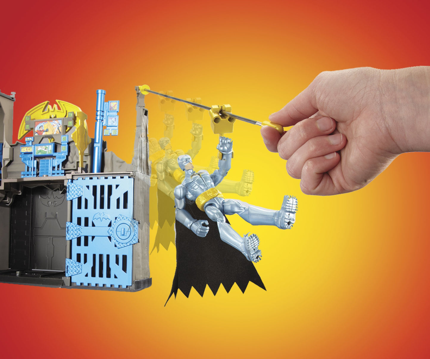 Mattel Batman Power Attack Blast and Battle Batcave Play Set
