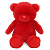 DolliBu Red Bear Stuffed Animal - Super Soft Huggable Red Wild Animal Bear Plush Toy Gift for Kids and Adults - 10 Inches