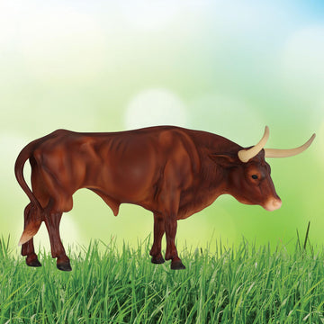 Breyer Horses Traditional Series |Texas Longhorn Bull | Breyer Animals | Horse Figurine | 11.5" L X 8.5" H | Model #B-TR-10329