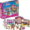 MEGA Barbie Pets Horse Toy Building Set with 3 Micro-Dolls and Accessories, 9 Pets, Easy-to-Build Horse Stables Playset,