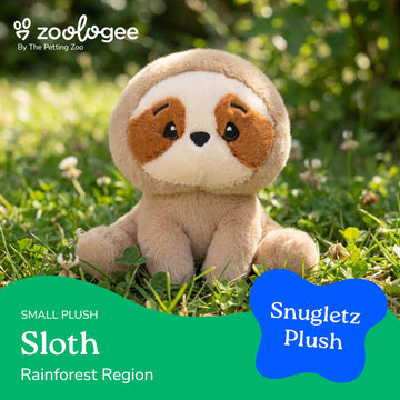 The Petting Zoo Sloth Stuffed Animal Plushie, Gifts for Kids, Snugletz Zoologee Plush Toy, 7 in