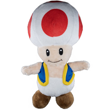 Nintendo Official Super Mario Toad Plush, 8"