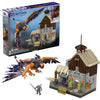 MEGA The Witcher Building Toys Set, Geralt’s Griffin Hunt with 1170 Pieces, 1 Micro Action Figure and Accessories, Adult Collectible