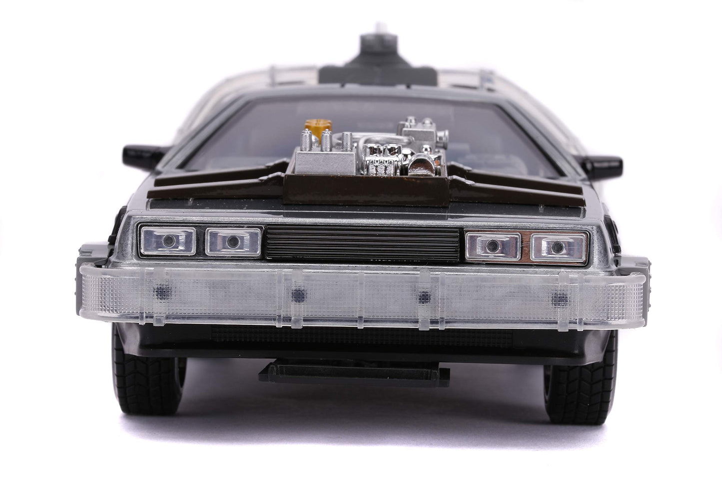 Jada Back to The Future Part III 1:24 Time Machine Die-cast Car Light Up Feature, Toys for Kids and Adults