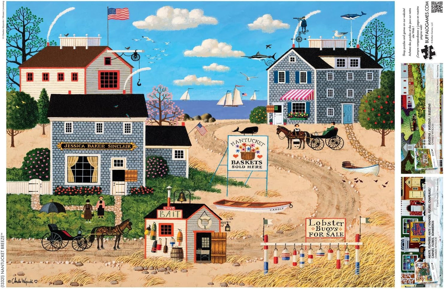 Buffalo Games - Charles Wysocki Nantucket - 1000 Piece Puzzle for Adults