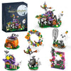 Sawaruita Halloween Haunted House Village Building Set for Kids -Halloween Toys Ghost Pumpkin Building Kit for Kids Party Favors for Goodie Bags