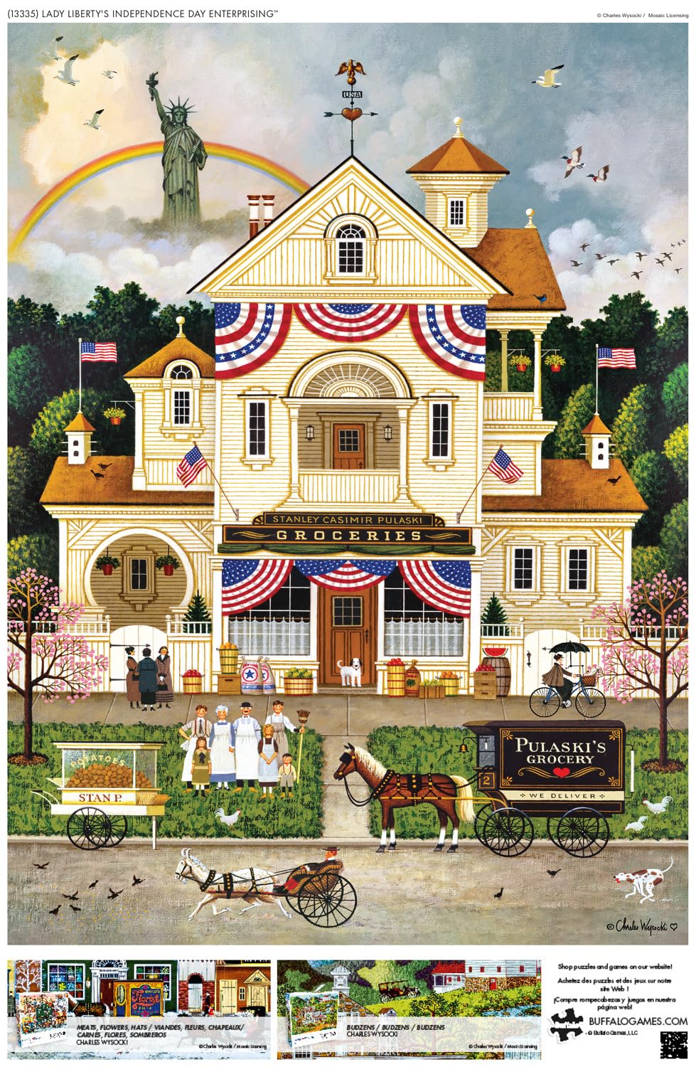 Buffalo Games - Charles Wysocki Lady Liberty - 1000 Piece Puzzle for Adults