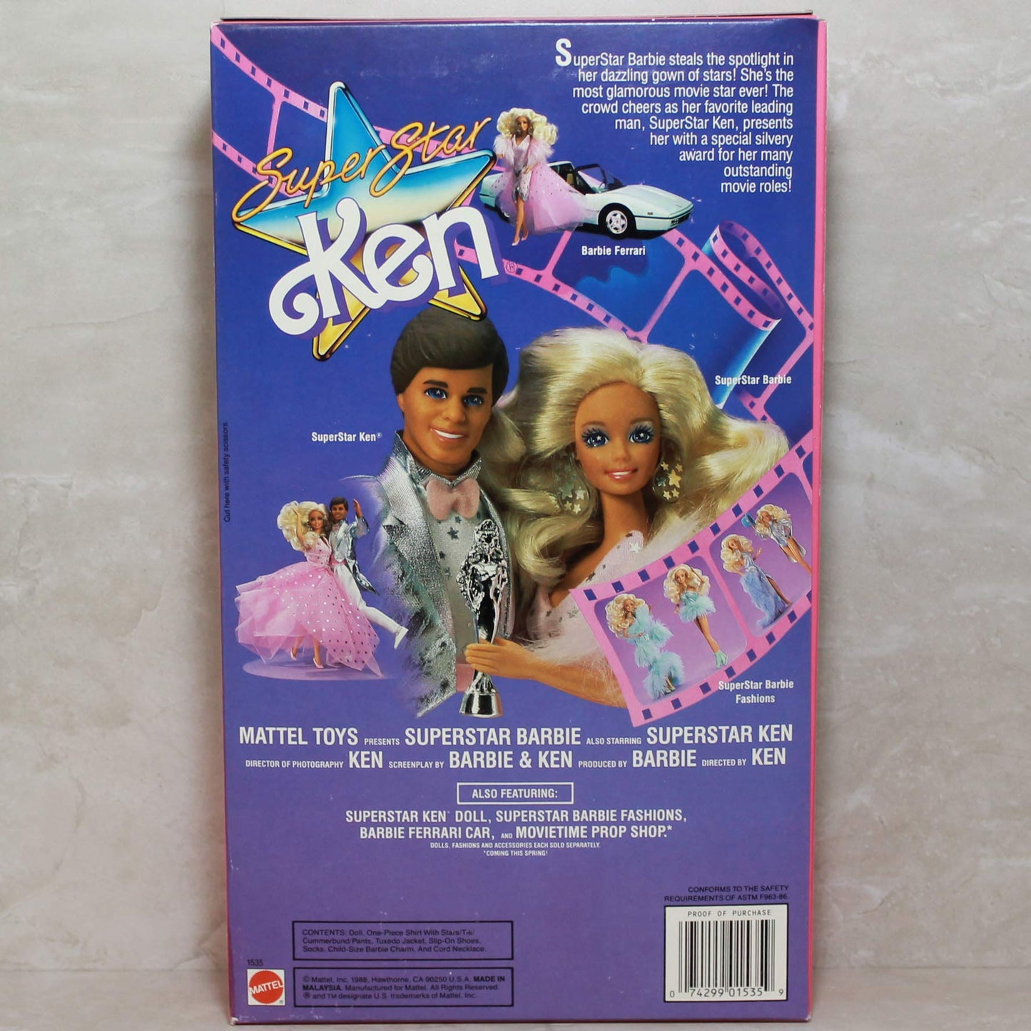 Ken Doll Super Star 1988 New in Box Vintage by Mattel