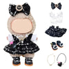 6 Set 17cm Doll Clothes, Clothes for Dolls Outfit, Accessories for 17cm Dolls Clothes T-Shirt + Dress + Bow + Handbag + Necklace + Shoes, No Doll