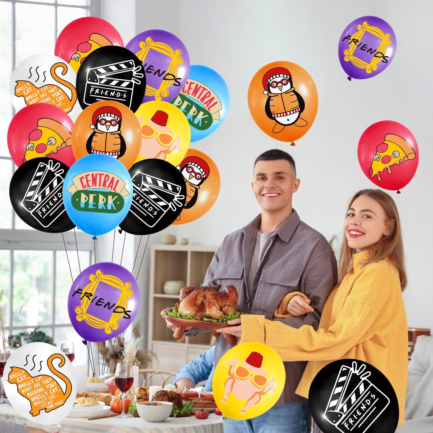 49Pcs Friends Themed Party Decorations Balloons Friends Party Decorations Friends TV Show Decorations Friends Bachelorette Party Decor Friends Party