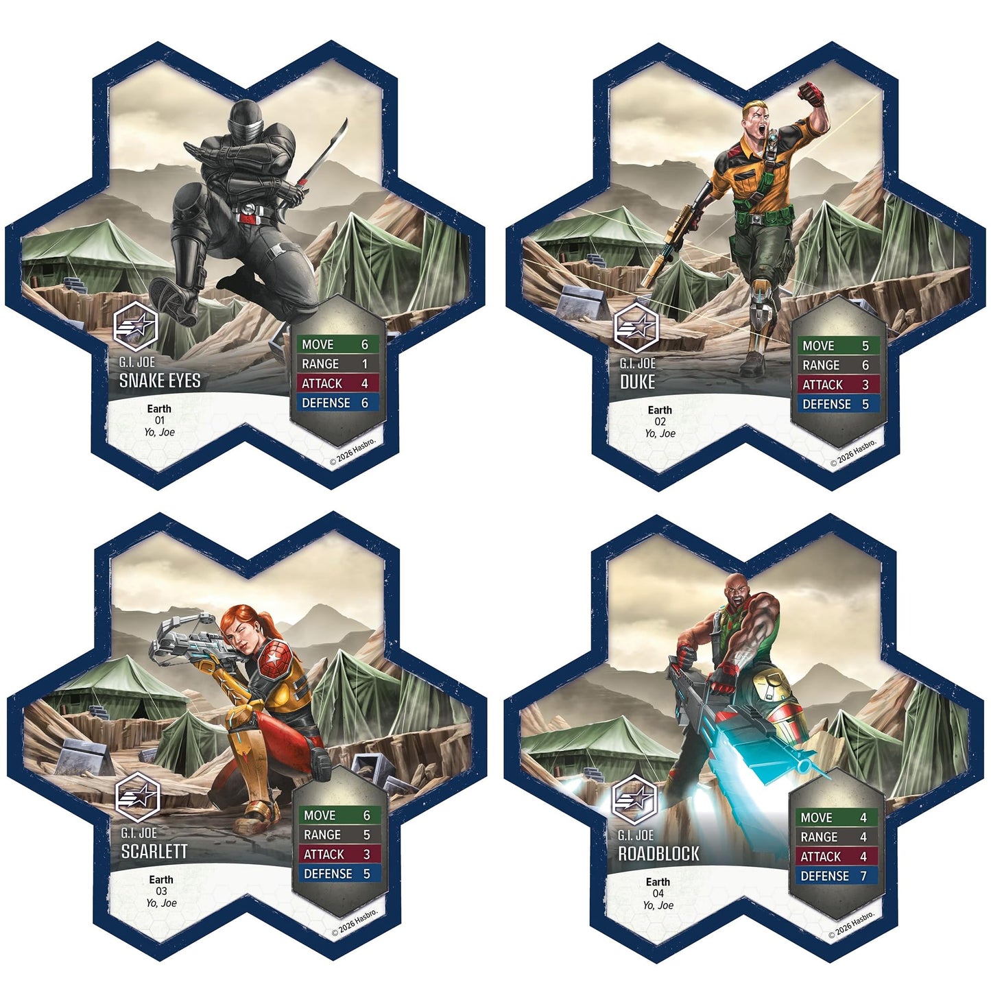 Renegade Game Studios G.I. Joe Heroscape Rumble at The Rift Tactical Board Game, Battle Box with 8 Miniatures & Modular Hex Terrain