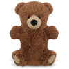 DolliBu Grizzly Bear Plush Hand Puppet - Super Soft Stuffed Animal Grizzly Bear Puppet Toy for Kids, Educational Cute Plush Puppets for Teaching