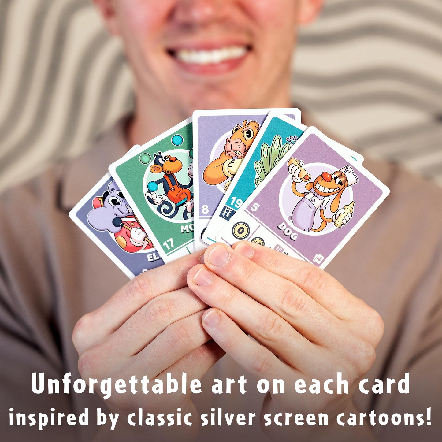 Thunderworks Games: FlipToons | an Animated Deck-Building Card Game! | Easy to Learn Board Game with Classic Cartoon Style | Portable Small Box Family