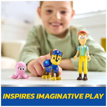 Paw Patrol Chase and Captain Turbot Figure Pack with Baby Octopus