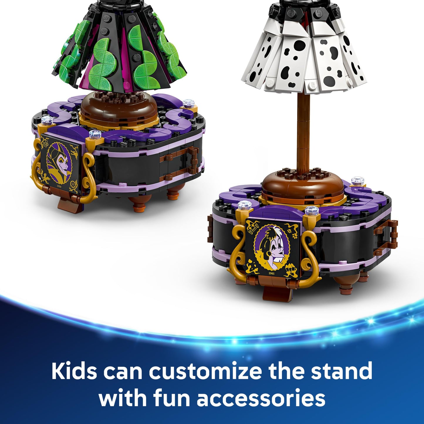LEGO Disney Villains Maleficent’s and Cruella De Vil’s Dresses Kids Toy - Fashion Building Toy for Girls and Boys, Ages 9+ - Gift Idea for Birthdays