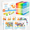 Shuttle Art 48 Pack Washable Dot Markers, 12 Assorted Colors with 6 Activity Books, Fun Art Supplies for Kids Toddlers, Non Toxic Water-Based Paint