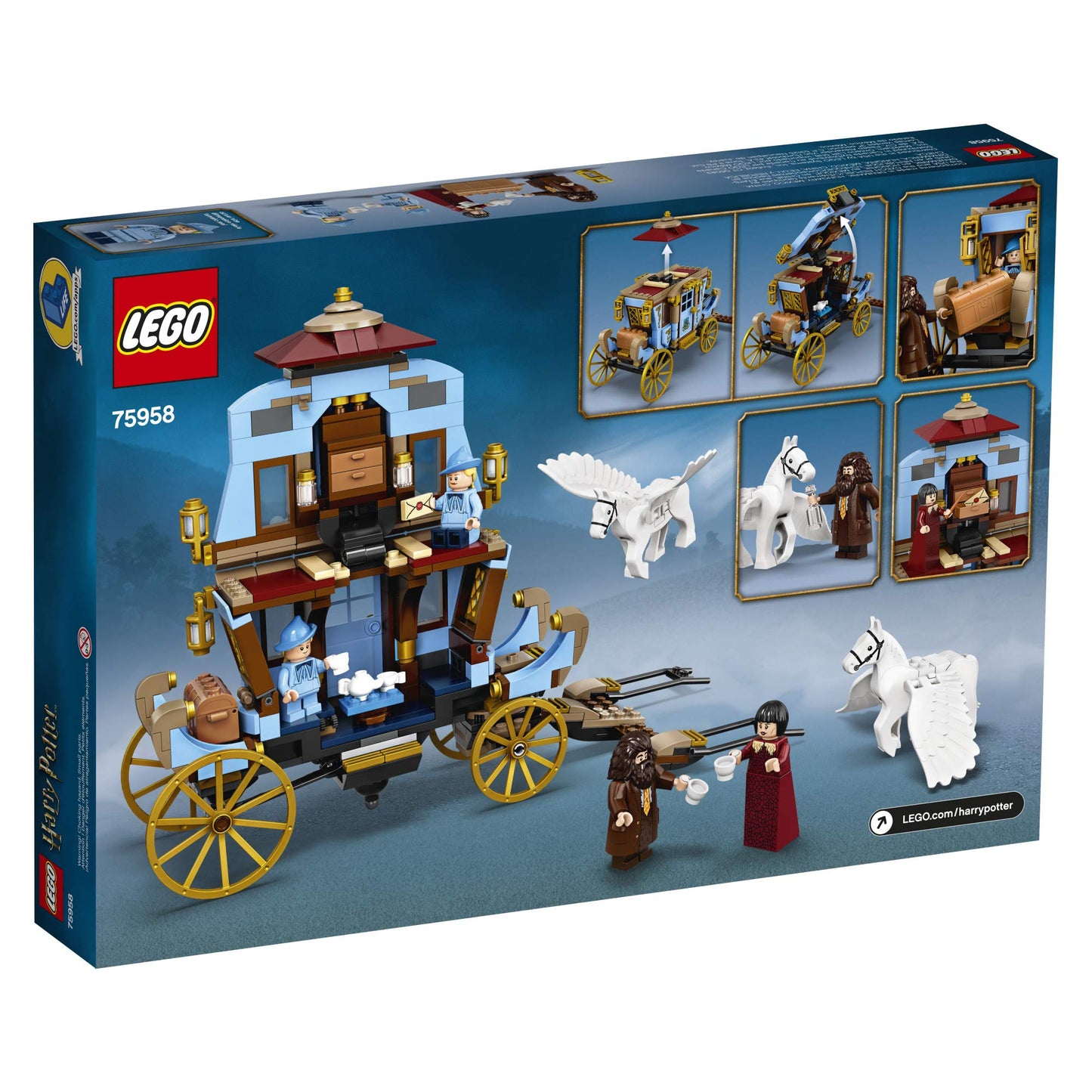 LEGO Harry Potter and the Goblet of Fire Beauxbatons’ Carriage: Arrival at Hogwarts 75958 Building Kit (430 Pieces)