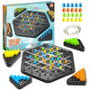 Chain Triangle Chess Game, Rubber Band Chess Board Tabletop Game, Family Puzzle Tabletop Game for Kids and Adults for 2 to 4 Players