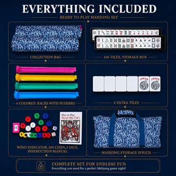ASONA American Mahjong Tiles Set with Racks