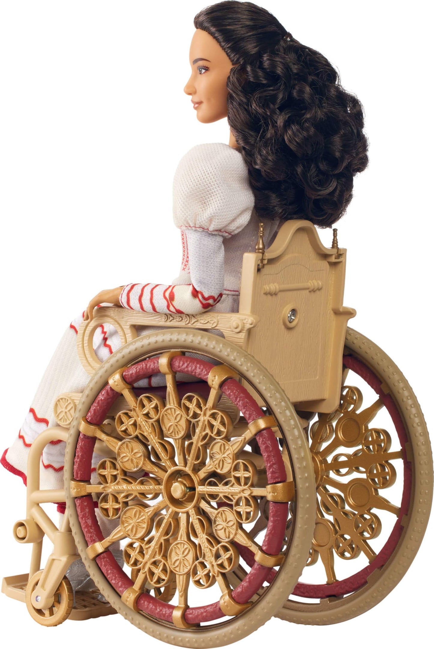 Mattel Universal Wicked Nessarose Fashion Doll & Accessories, Including Wheelchair, with Brown Curly Hair, Posability & Removable Ballroom Look