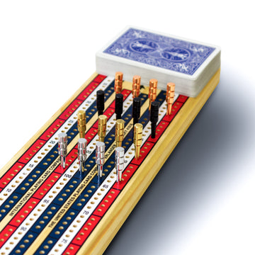LitoMagic Metal Cribbage Pegs for Cribbage Board Game. Work with Regular Peg Board 1/8 Hole Size Like Bicycle Board Games. Pack of 16 Crib pegs.