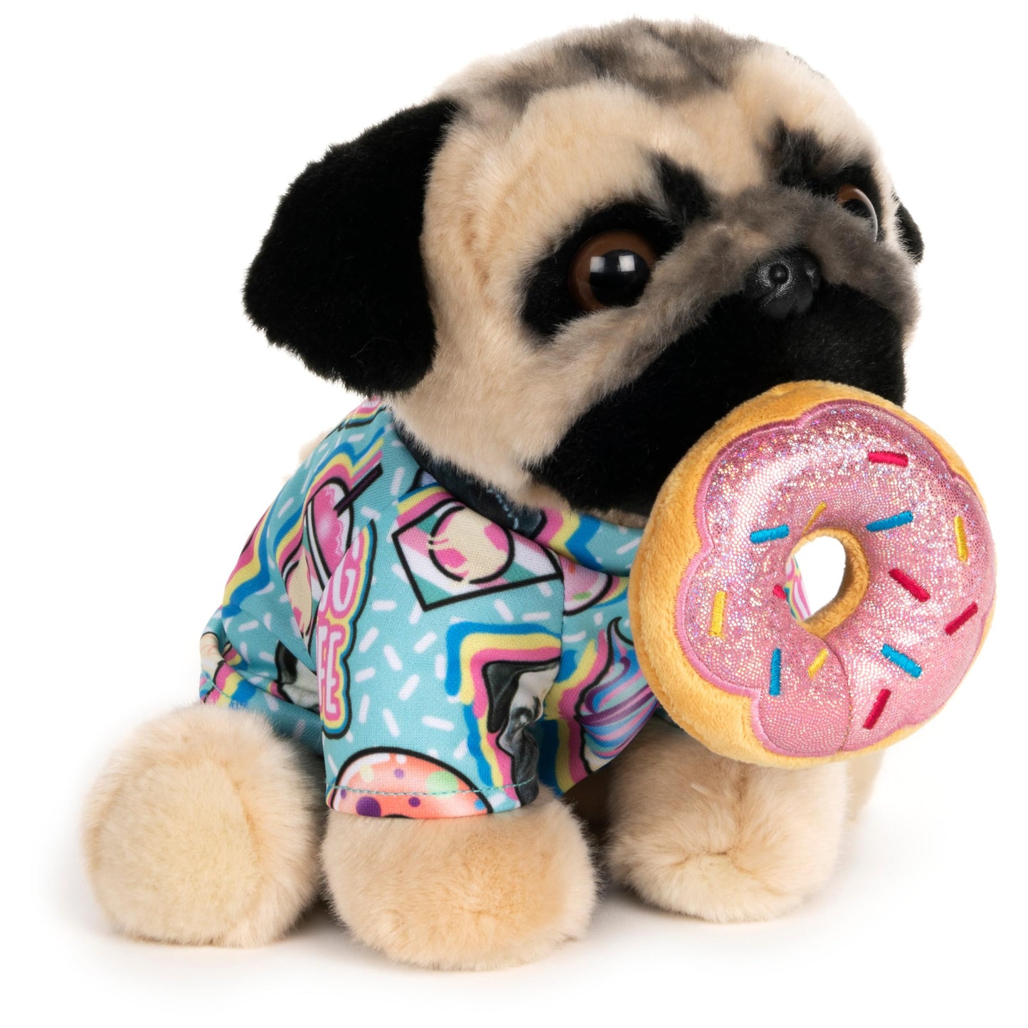 GUND Doug The Pug Donut Dog Stuffed Animal Plush, 9"