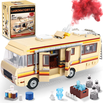 OrbBlaster Rvs Building Set, Upgraded Creative Rvs Building Bricks Merchandise, Camper Van Building Set Toy for Boys Age 12+