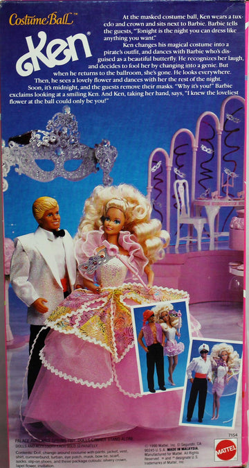 1990 Costume Ball Ken Barbie Doll