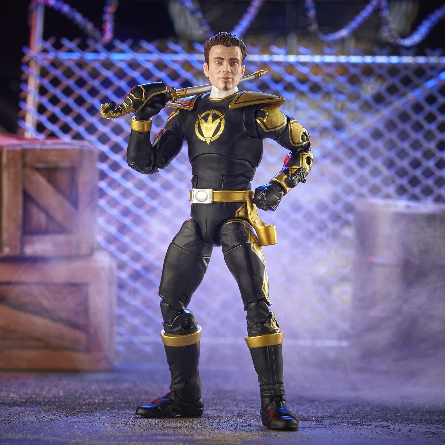 Power Rangers Lightning Collection Dino Thunder Black Ranger 6-Inch Premium Collectible Action Figure Toy with Accessories, Ages 4 and Up