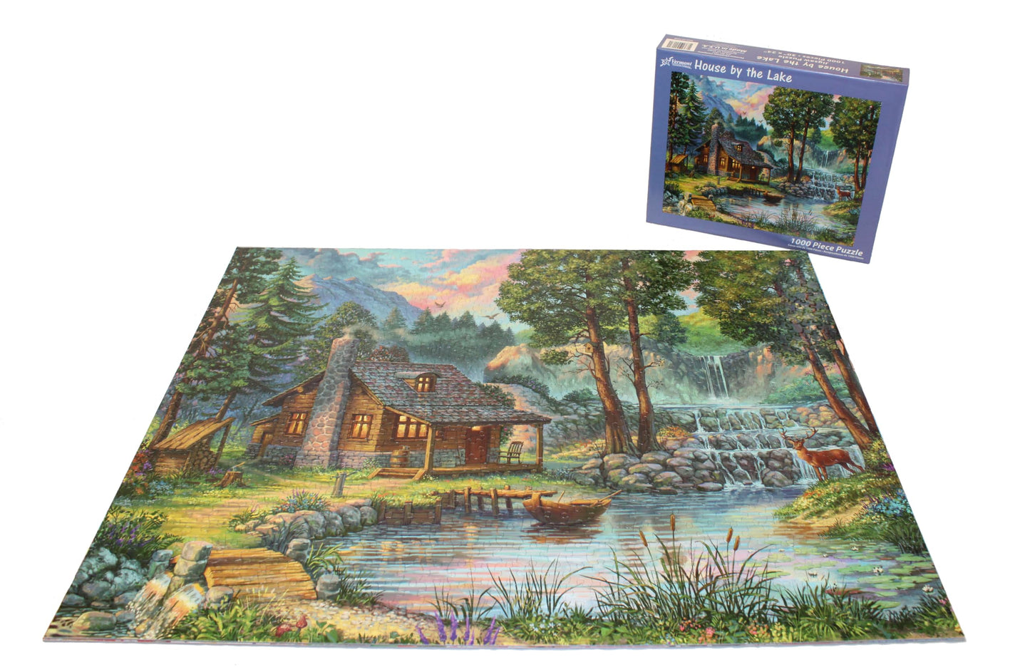 Vermont Christmas Company House by The Lake Jigsaw Puzzle 1000 Piece