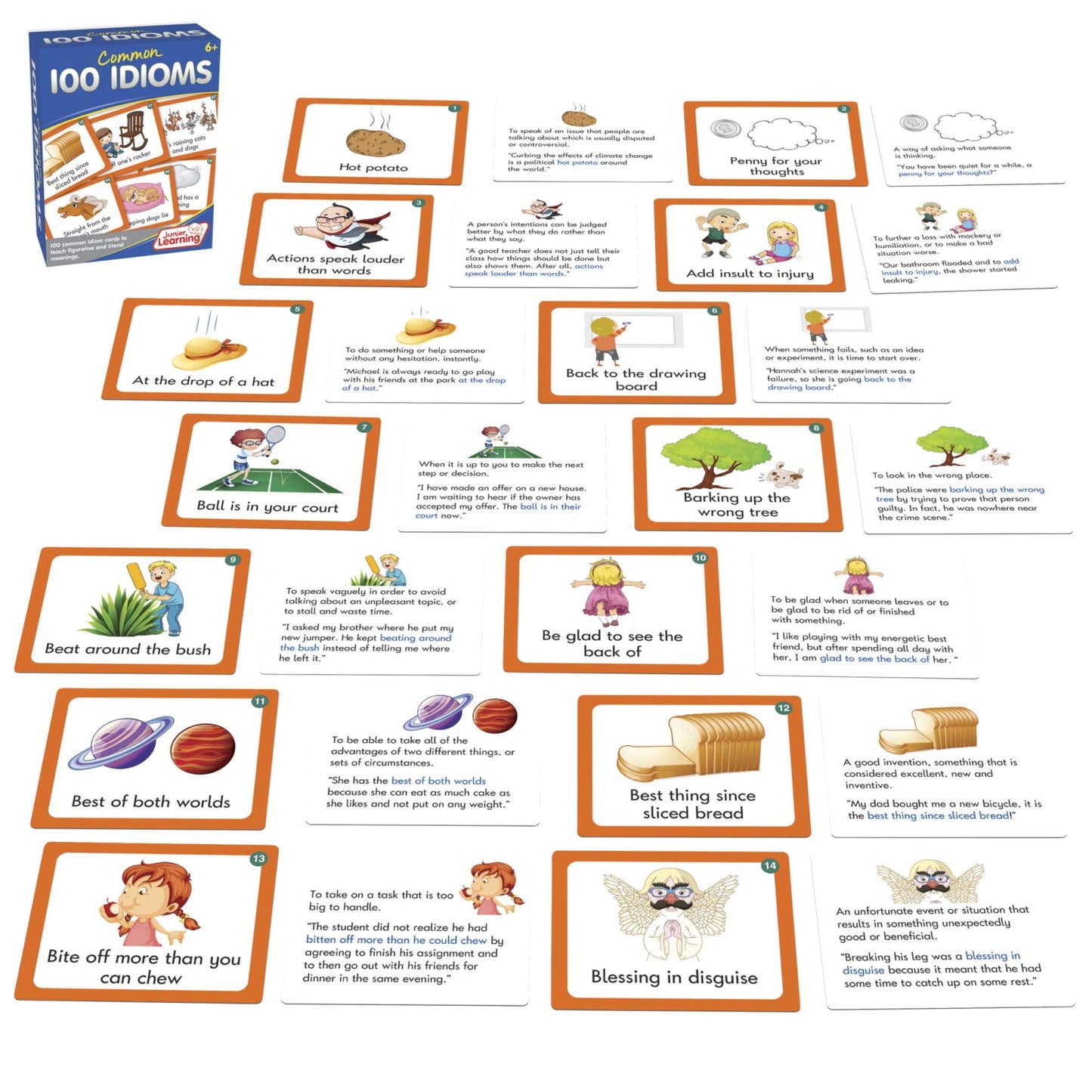 Junior Learning 100 Common Idioms, JL473
