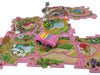 Perfect Life Ideas Theme Vehicle Puzzle Track Play Set - Battery Operated Toy Themed Style Vehicle Runs on Interchangeable Puzzle Tracks - Make up