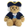 Aurora® Snuggly Ben Franklin Bear Stuffed Animal - Comforting Companions for Imaginative Play - Perfect for Kids, Adults, Birthdays, and Anniversaries