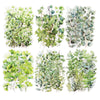 AuriicLeaf Botanical Leaf PET Stickers Set, 120PCS Transparent Plant Ephemera for Scrapbooking, Journaling, DIY Crafts, and Planner