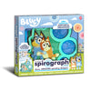 Spirograph Cyclex Set Bluey Drawing Kit, Arts and Crafts, Bluey Toys, Art Supplies, Stickers for Kids, Spiral Art, Markers, Design Sheet Included