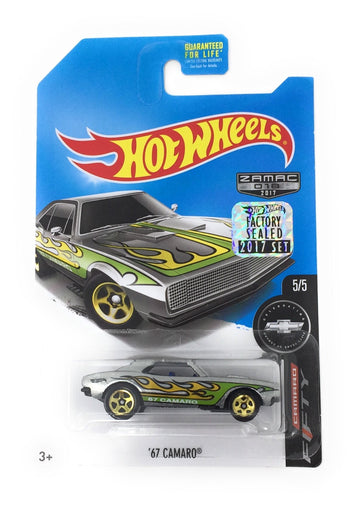 HOT WHEELS #18 2017 ZAMAC CAMARO FIFTY SERIES 5/5 '67 CAMARO DIE-CAST