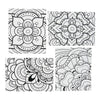 Color Your Own Fuzzy Mandala Design Posters - Bulk set of 24 - Crafts for Kids and Fun Home Activities