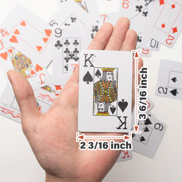 BozenTek 2PK Braille Playing Cards for The Visually Impaired - Best Gifts for Blind Adults, Braille Poker for Learn Braille, Perfect for Games