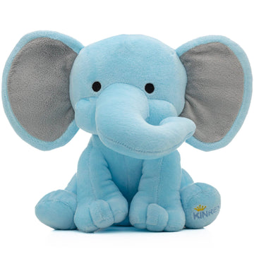 KINREX Elephant Stuffed Animals - Stuff Animal Plush Toy for Babies Girls Boys, Elephants Plushie Teddy Bear Toys for Birth Stats Baby Shower Infant