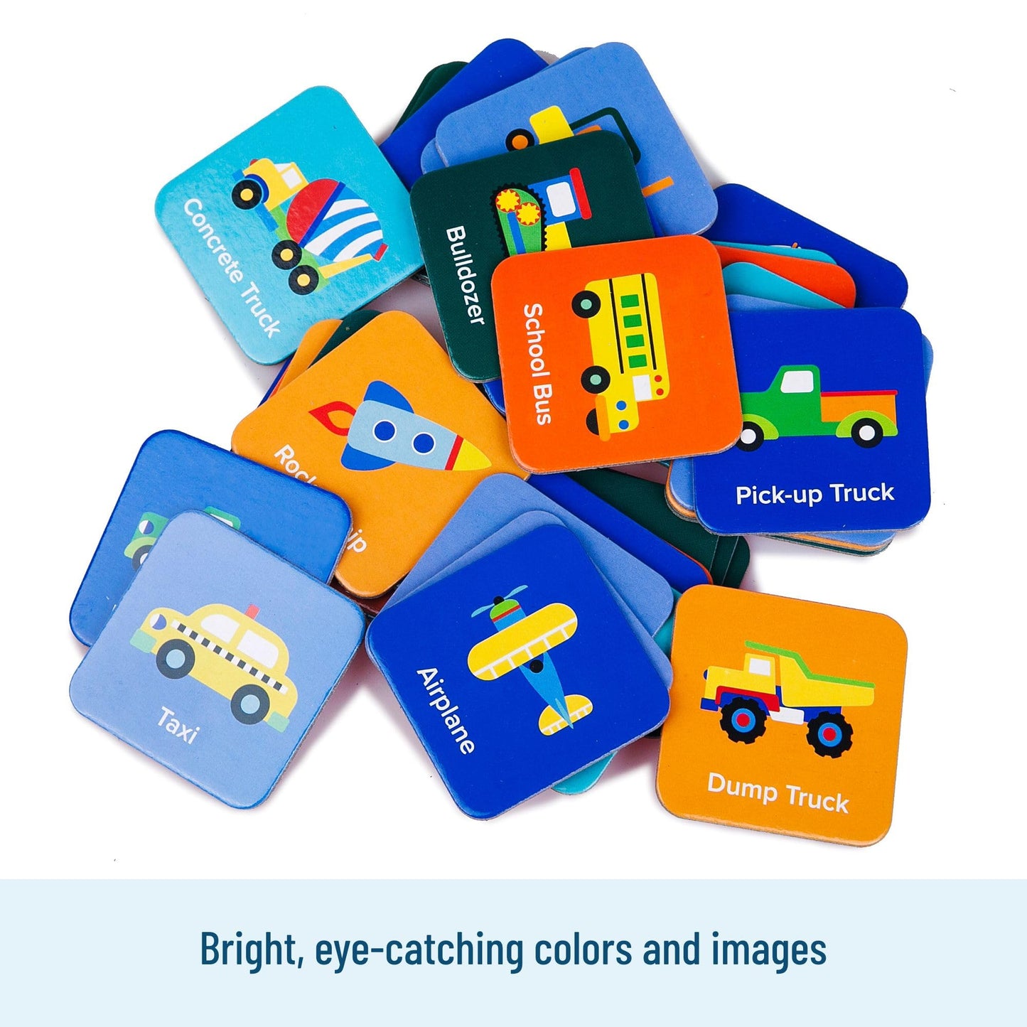 Wildkin Memory Matching Game - 18 Educational Pairs for Toddlers & Preschool - Transportation
