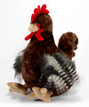 The Petting Zoo Chicken Stuffed Animal Plushie, Gifts for Kids, Wild Onez Farm Animals, Chicken Plush Toy 12 inches