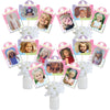 Big Dot of Happiness Rainbow Unicorn - Magical Unicorn Birthday Party Picture Centerpiece Sticks - Photo Table Toppers - 15 Pieces