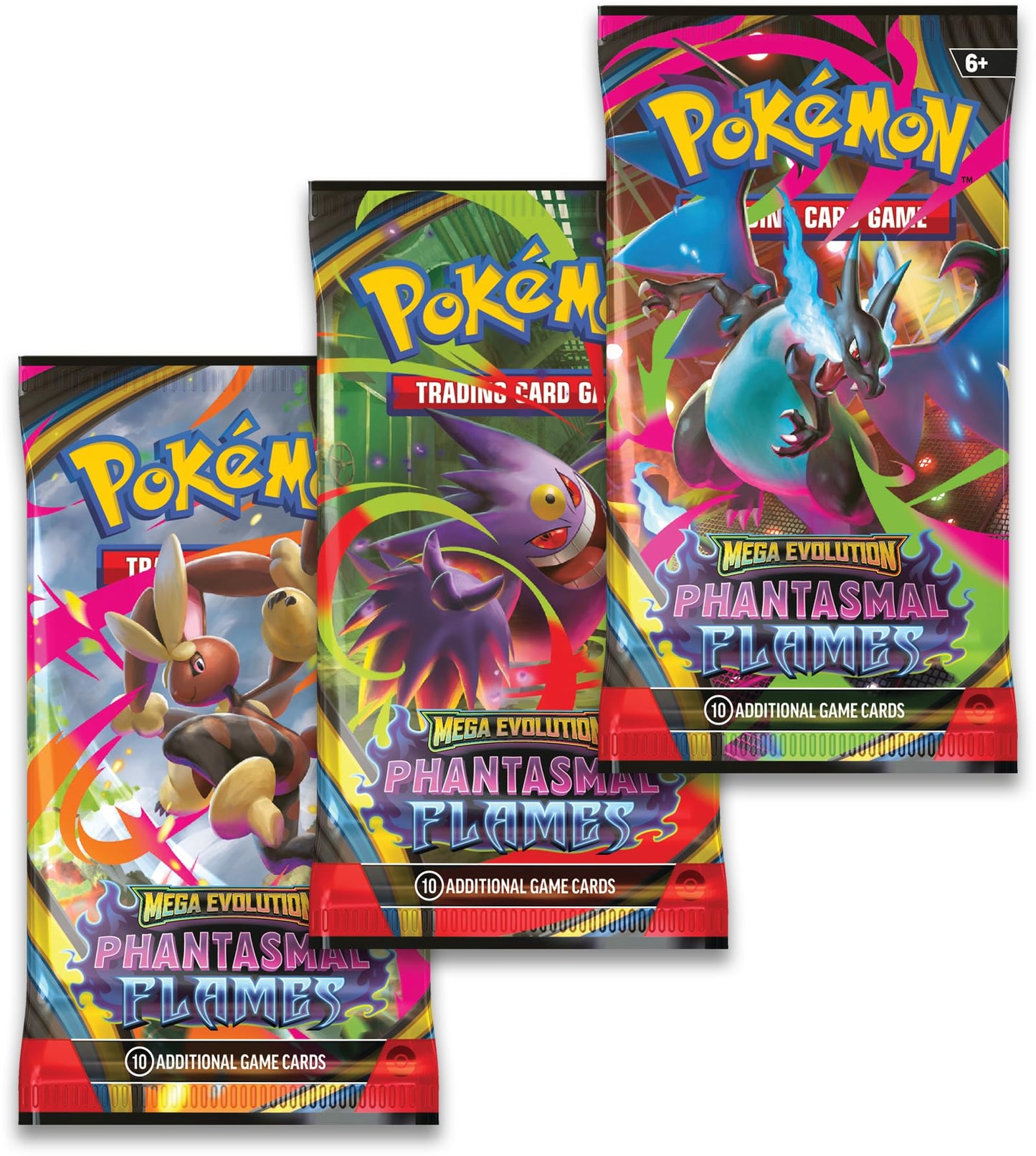 Pokémon TCG: Mega Evolution-Phantasmal Flames Triple Pack Weavile (1 Foil Promo Card & 3 Booster Packs)