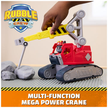 Ruben & Compagnie - Powerful Charlie Crane - Collectable Paw Patrol Car Figurine - Cartoon Adventures Constructions - Paw Patrol Toy - Children's Car