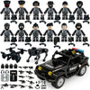 Military Minifigures Set, Mini Figures Toy, MINIFIG People Pack, Army Action Figures Building Blocks with SUV, Robotic Dogs, Kids Gift for Christmas
