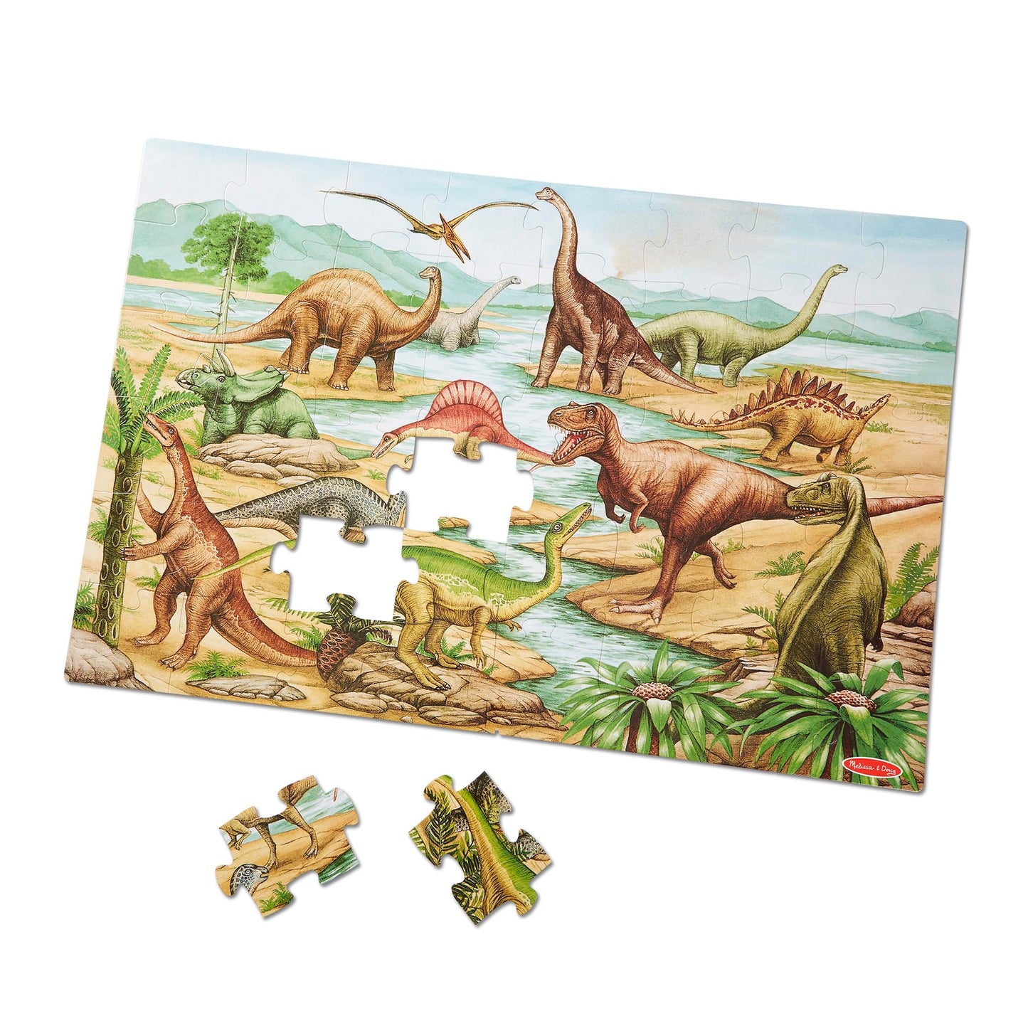 Floor Puzzle Dinosaurs Toys & Games Puzzles Lci421 Melissa & Doug